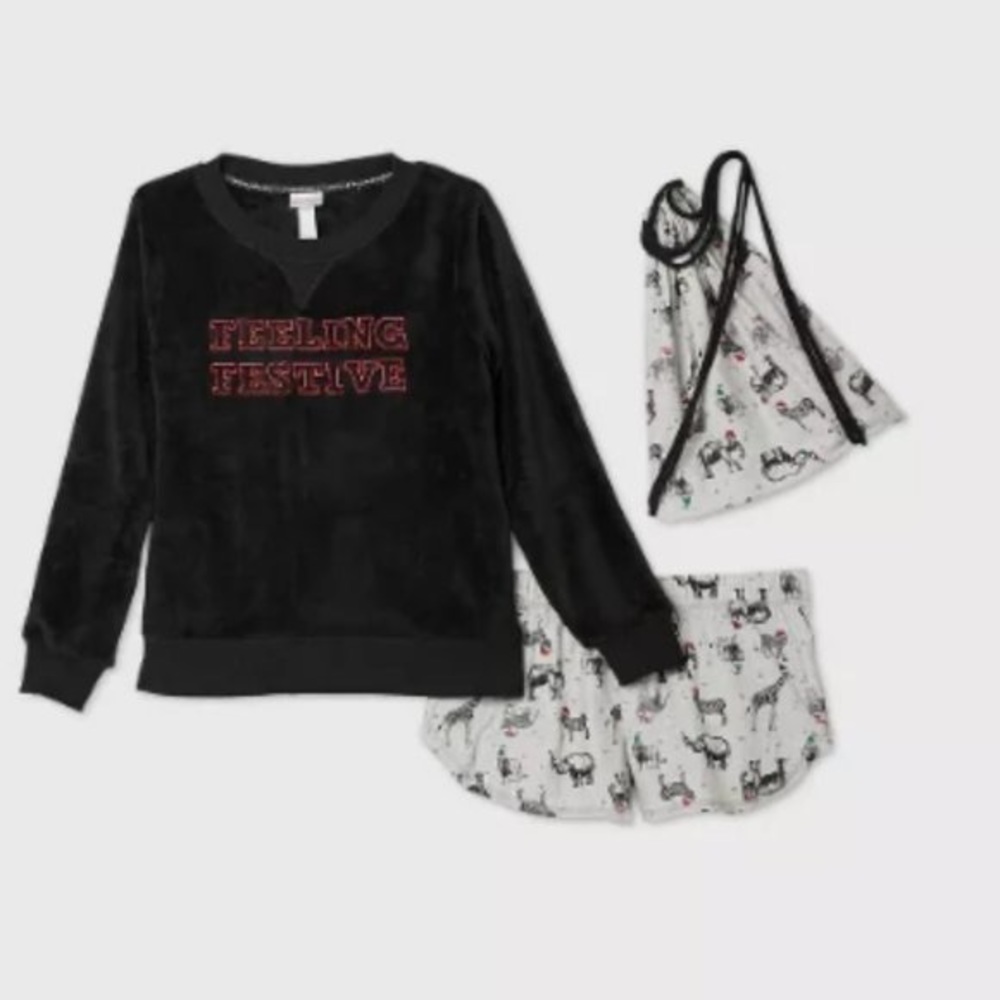 NWT Wondershop Women’s 3pc Bag and Pajama Set XL